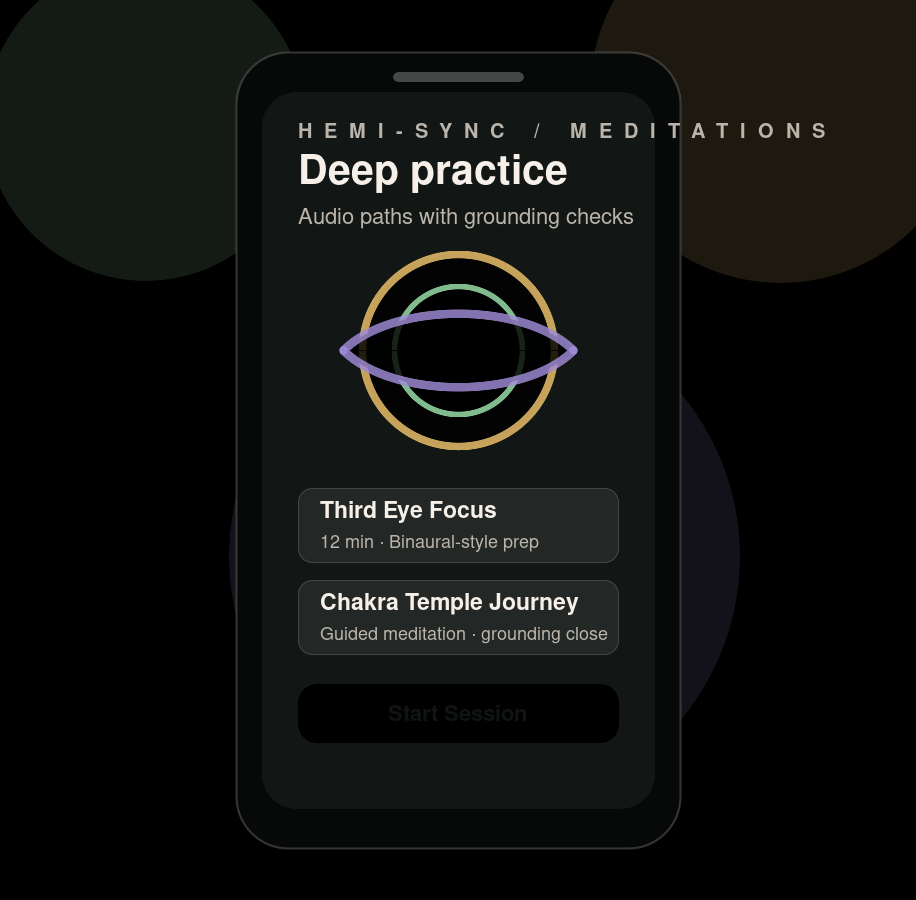 Mystora free meditation starter library screenshot